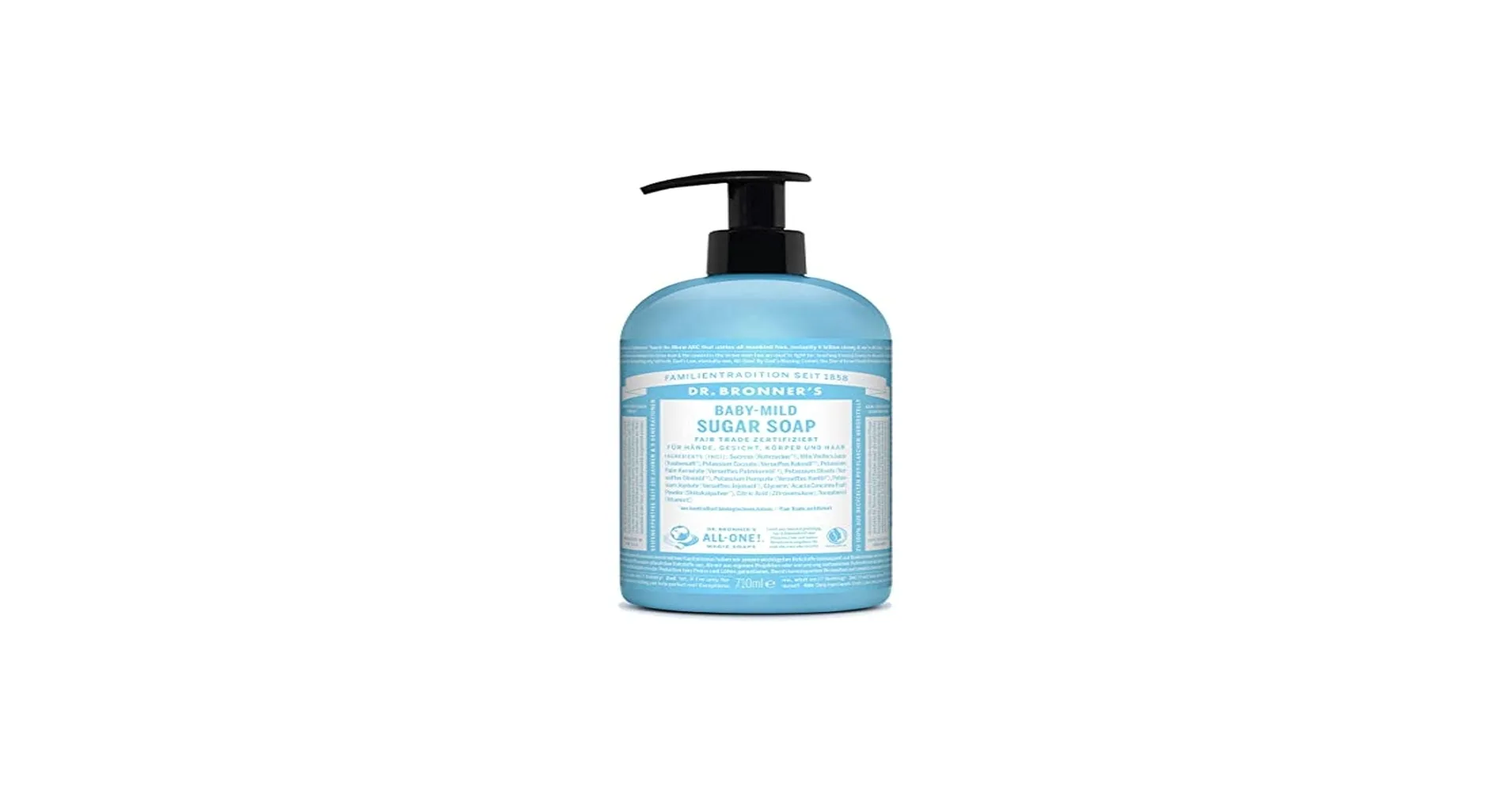 DR Bronners Neutrale Zuckerseife für Babys und empfindliche Haut 710 ml