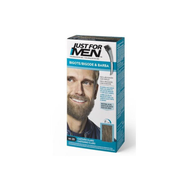 Just For Men Barbe et Moustache gel colorant M-25 châtain clair 15 ml