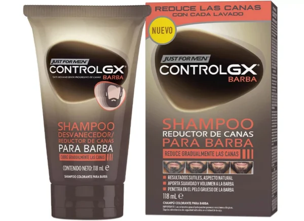 Just For Men Control GX Shampoo für Bart, graue Haare reduzierend 118 ml