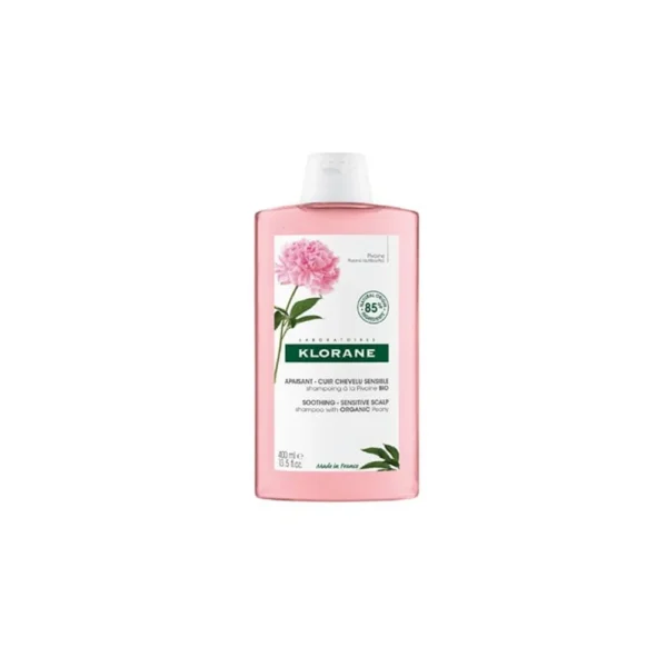 Klorane Shampooing Apaisant à la Pivoine pour Cuir Chevelu Sensible 400 ml