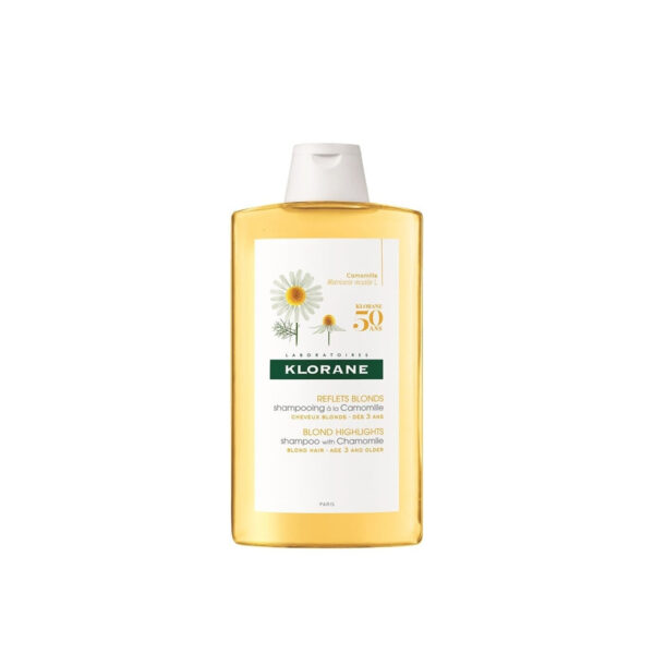 Klorane Shampooing Illuminateur avec Camomille pour Cheveux Blonds ou Clairs 200 ml