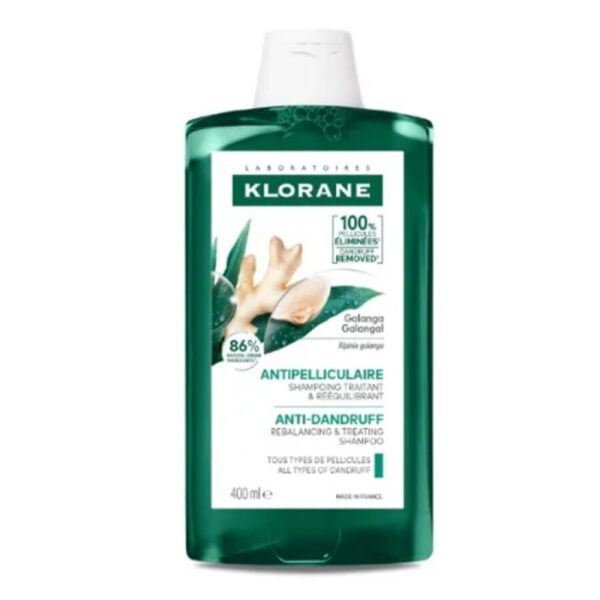 Klorane Shampoing Rééquilibrant Antipelliculaire avec Galanga 400 ml