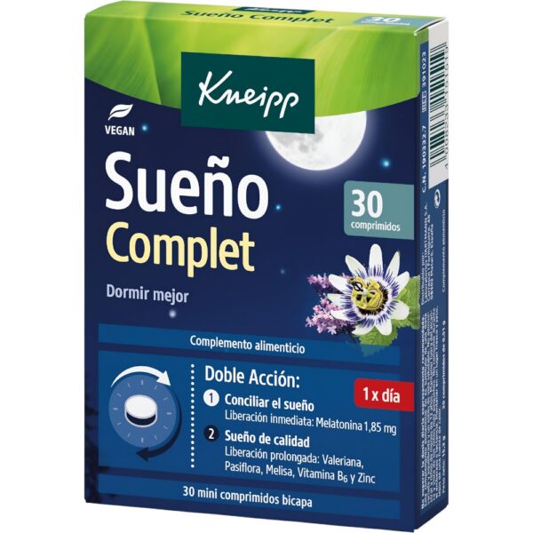 Kneipp Sueño Complet 30 comprimidos mini