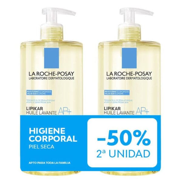La Roche-Posay Lipikar AP+ Aceite Lavante Duplo 2x1L Piel Seca y Atópica