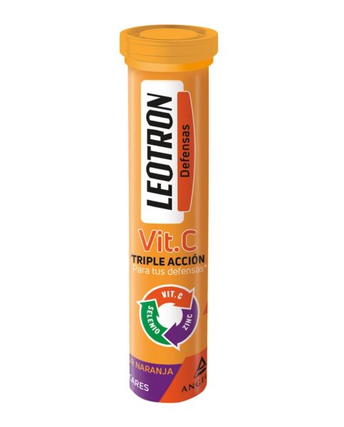 Leotron Vitamina C 36 comprimidos efervescentes triple ação com zinco e selênio