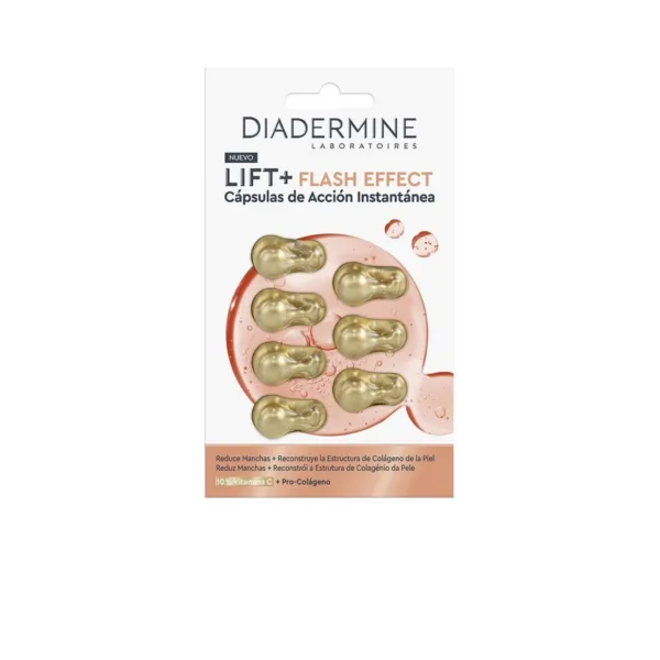Diadermine Lift+ Flash Effect Vitamina C y Pro-Colágeno cápsulas faciales 7 unidades