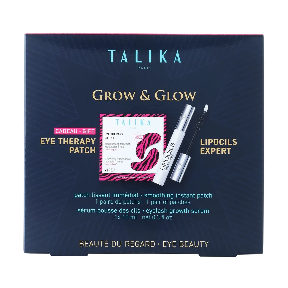 Talika Lipocils Expert + Eye Therapy Patch zestaw do pielęgnacji oczu i rzęs, 2 sztuki