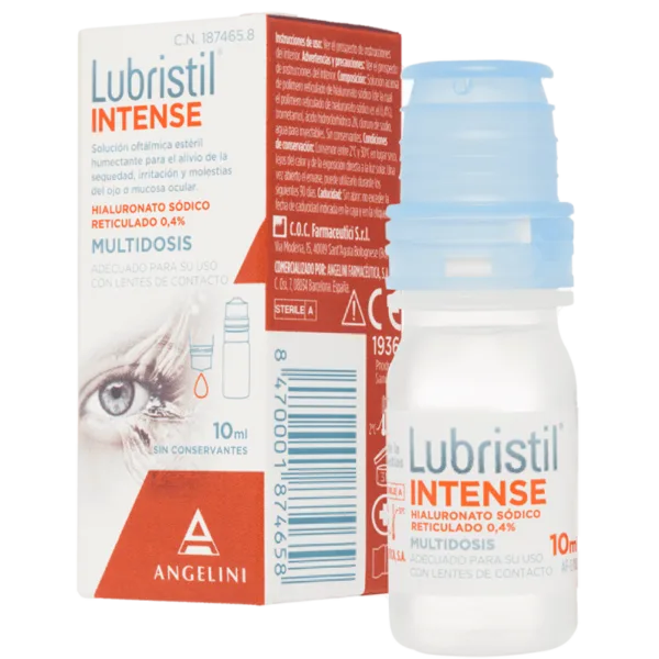 Lubristil Intense collyre lubrifiant oculaire sans conservateurs 10 ml multidoses