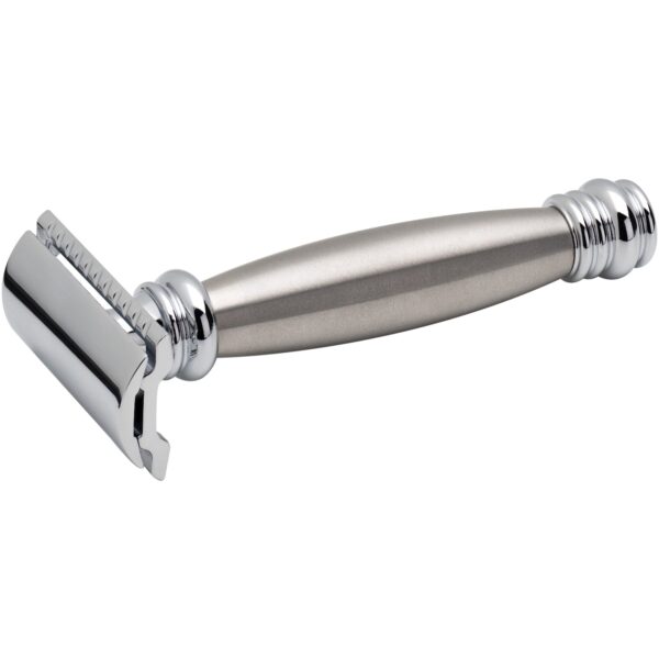 Rasoir de sécurité Merkur, peigne droit, manche long, chrome brillant