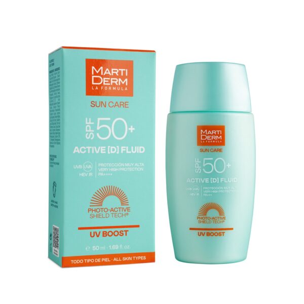 Martiderm Sun Care Active D Fluid fotoprotetor facial SPF 50+ 50 ml