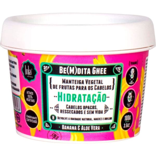 Hydraterend masker Be(M)dita Ghee banaan en aloë vera Lola Cosmetics 100 g