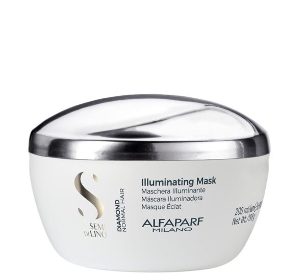 Alfaparf Milano Máscara Iluminadora Semi di Lino Diamond para todos os tipos de cabelo 200 ml