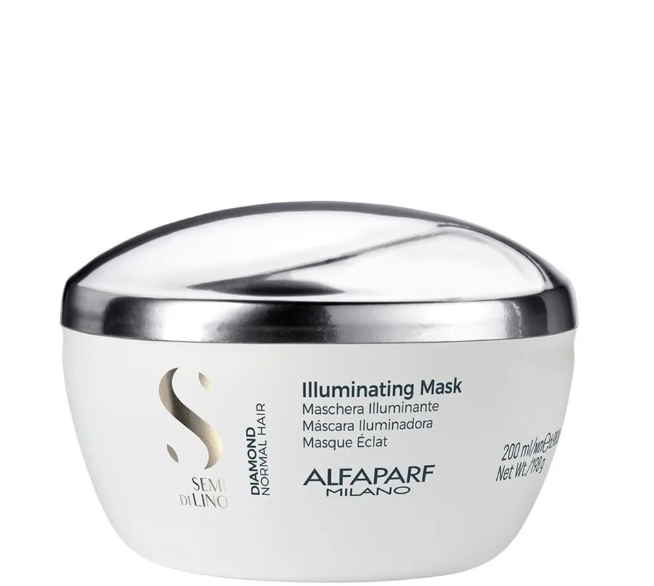 Alfaparf Milano Mask upplysande Semi di Lino Diamond för alla hårtyper 200 ml