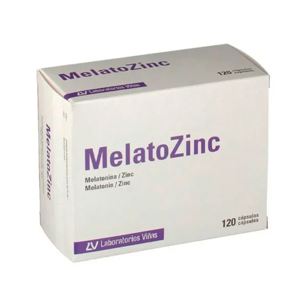 Melatozinc Nahrungsergänzung Melatonin und Zink 120 Kapseln