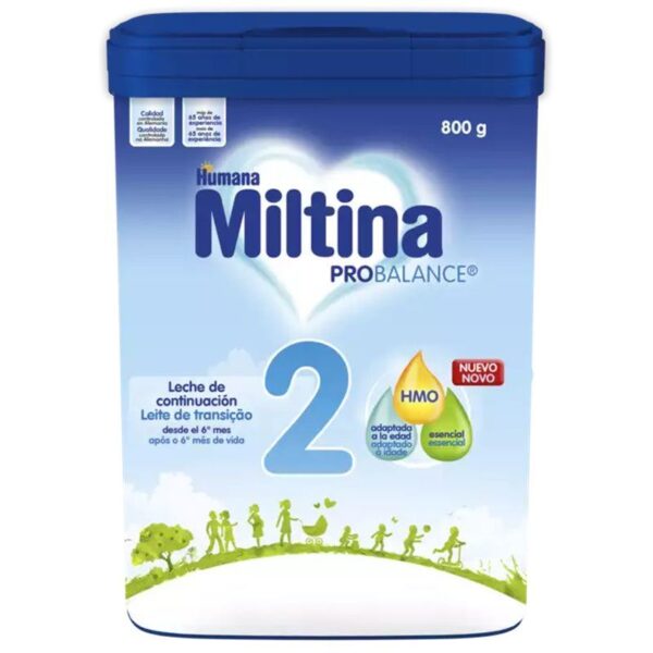 Miltina 2 Probalance leche de continuación en polvo para bebés 800 g