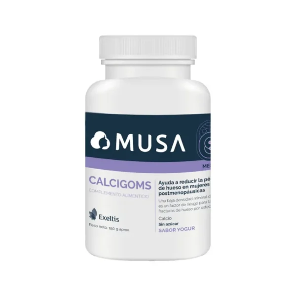 Musa Calcigoms sabor iogurte, complemento alimentar 30 balas de goma