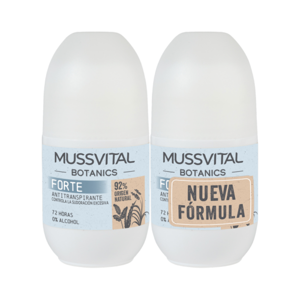 Mussvital Botanics Forte desodorante roll-on duplo 2 x 75 ml