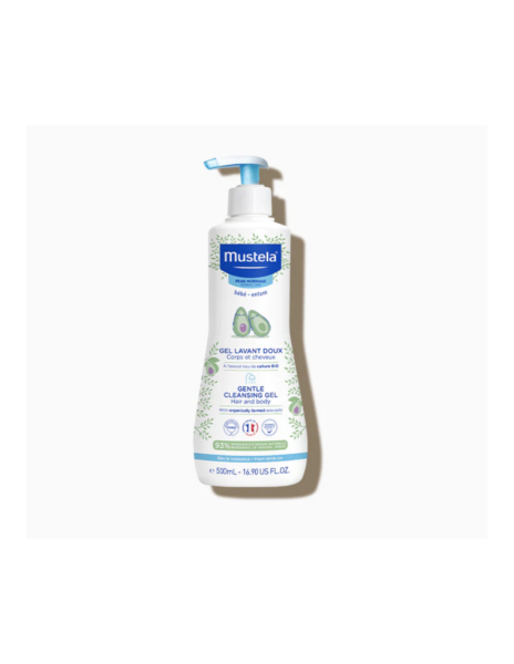 Mustela gel dermolimpiador suave cabello y cuerpo 500 ml