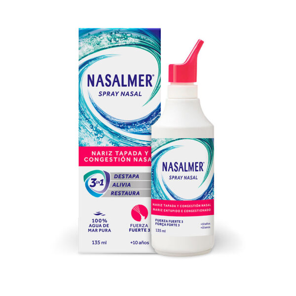 Nasalmer Fuerza 3 solución salina isotónica spray nasal 135 ml