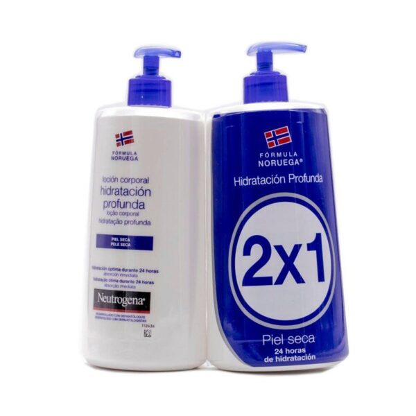 Neutrogena Hidratación Profunda loción corporal piel seca pack 2×750 ml