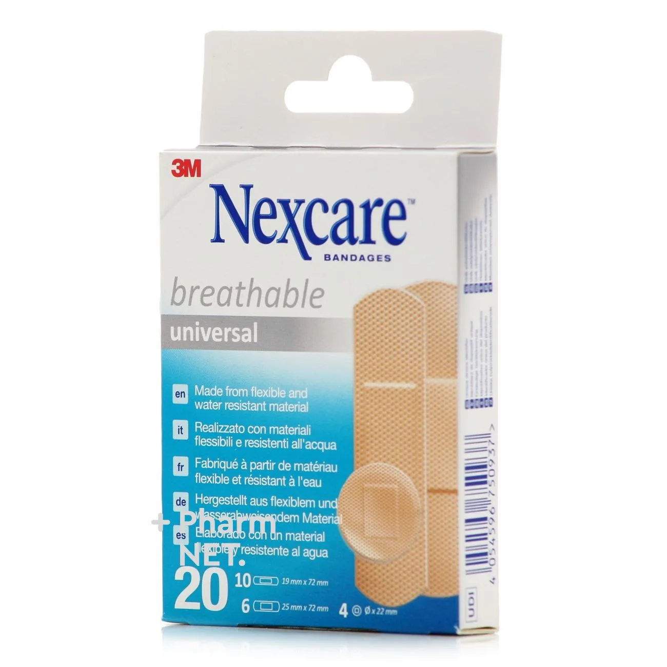 Nexcare Universal apósitos adhesivos estériles 20 unidades