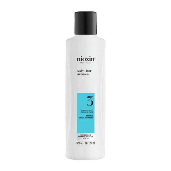 Nioxin System 3 shampooing nettoyant pour cheveux teints affinés 300 ml