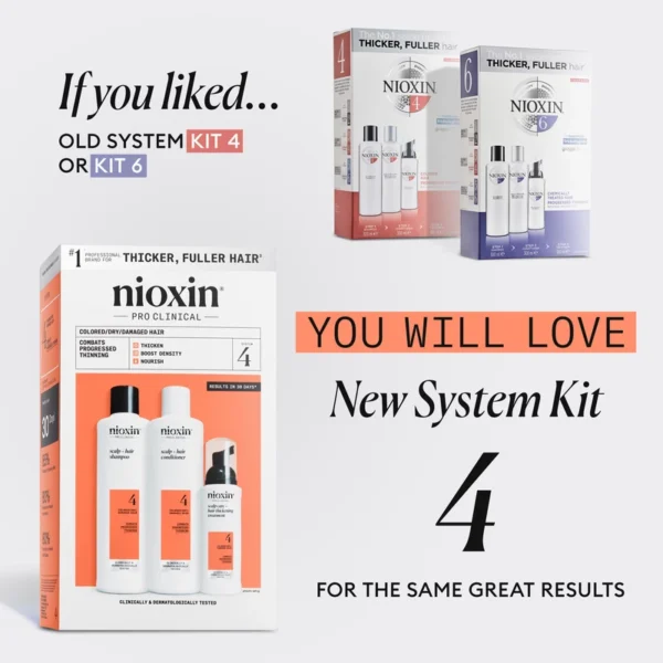 Nioxin System 4 Loyalty Kit traitement capillaire 300 ml + 300 ml + 100 ml