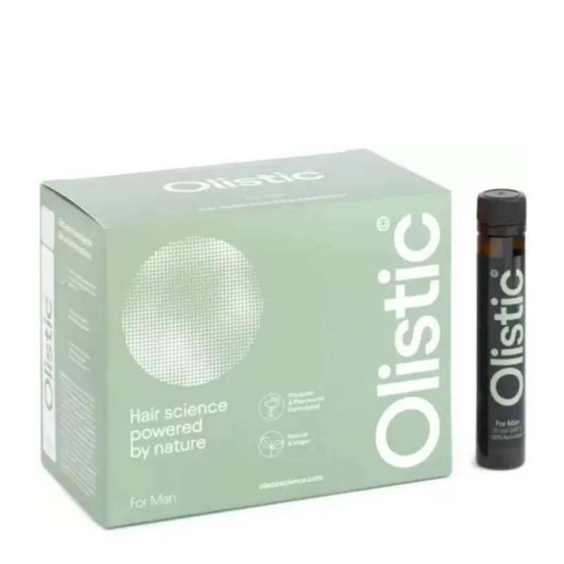 Olistic For Men kosttillskott för håravfall 28 drickbara flaskor 25 ml