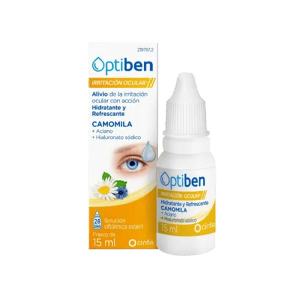 Optiben irritation oculaire collyre lubrifiant flacon multidoses 15 ml