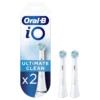 Oral-B iO Ultimate Clean recambio cabezales cepillo eléctrico, pack 2 unidades blancas