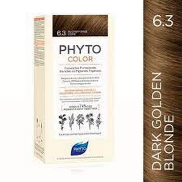 Phyto Phytocolor 6.3 tintura capilar permanente loiro escuro dourado