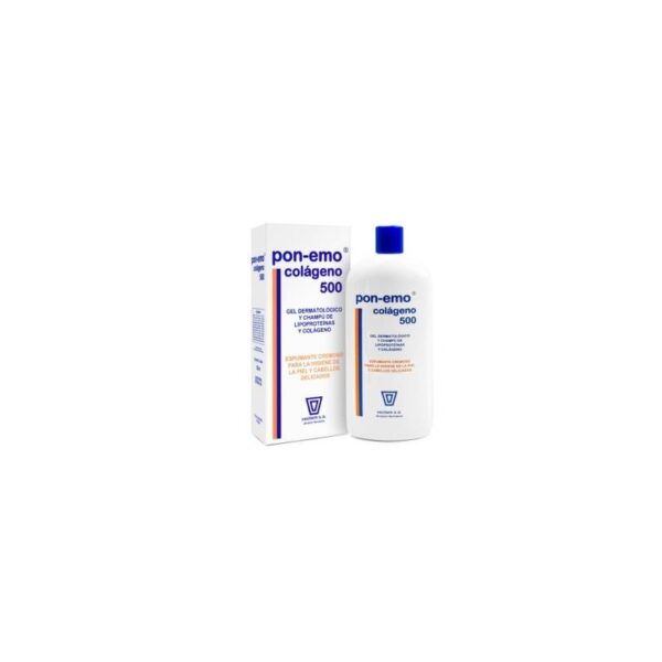 Pon-Emo Colágeno gel-shampoo dermatológico pele e cabelo delicados 500 ml