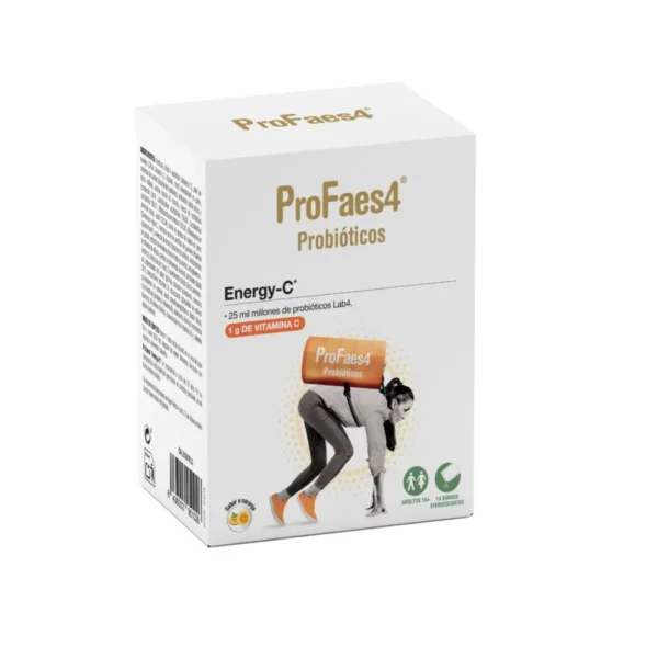 Profaes4 Energy-C probiótico sabor naranja 14 sobres complemento alimenticio