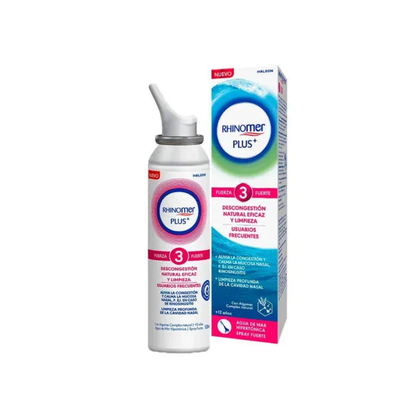 Rhinomer Plus 3 Force Forte spray nasal hypertonique décongestionnant 125 ml