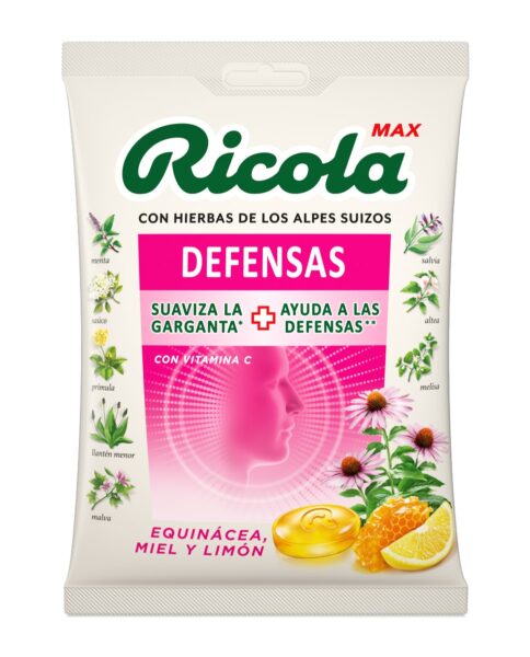 Ricola Max Defensas καραμέλες εξοχίτης μέλι και λεμόνι σακούλα 70 γ