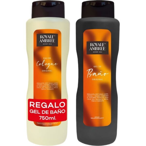 Royale Ambree colonia 750 ml + gel da bagno 750 ml