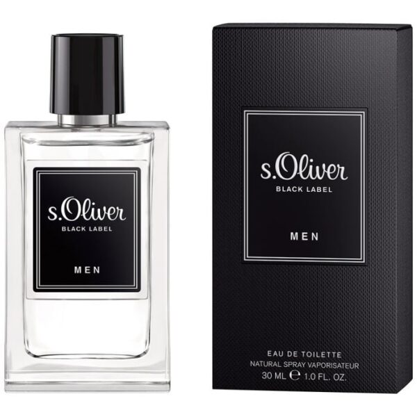 s.Oliver Black Label Men Eau de Toilette Spray per uomo 30 ml