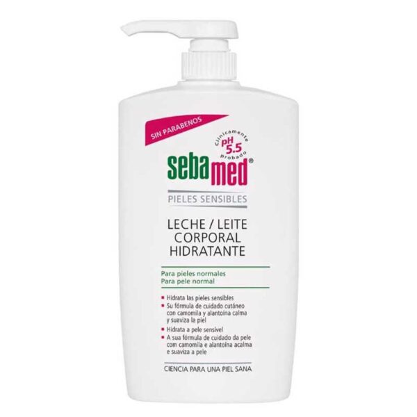 Sebamed leite corporal hidratante para pele sensível 750 ml