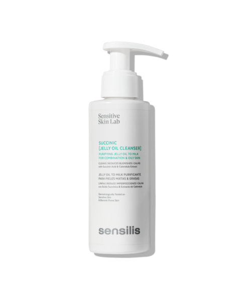 Sensilis Succinic Jelly Oil Cleanser Gesichtsreiniger Gel-Öl für Mischhaut/Fettige Haut 150 ml