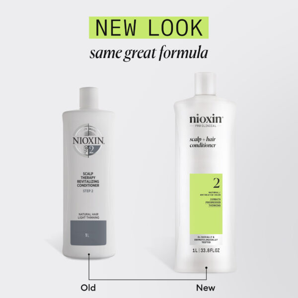 Nioxin Système 2 après-shampooing cheveux naturels affaiblissement avancé 1000 ml