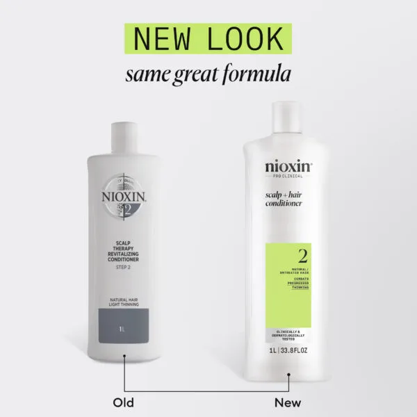 Nioxin Système 2 après-shampooing cheveux naturels affaiblissement avancé 1000 ml