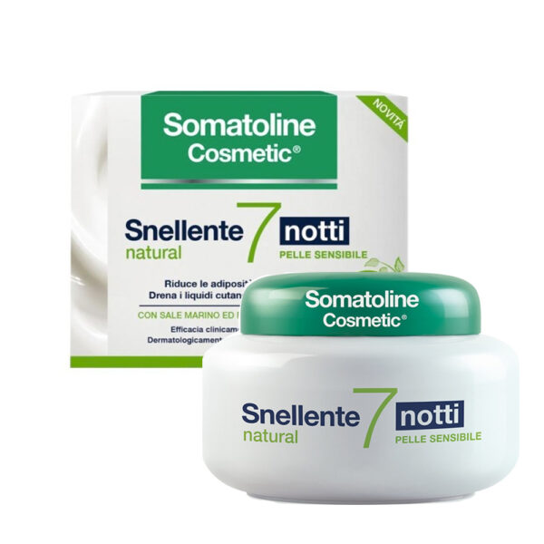 Somatoline Cosmetic Redutor 7 Noites Natural Pele Sensíveis creme corporal 400 ml