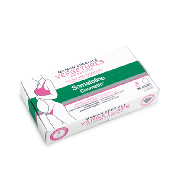Somatoline Máscara Antiestrias Especial Mamães, 4 Máscaras de Tecido