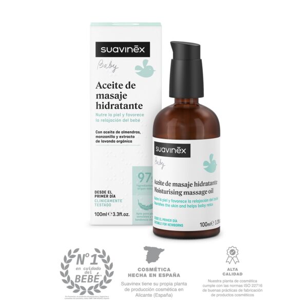 Suavinex Λάδι μασάζ ενυδατικό για μωρό μπουκάλι 100 ml