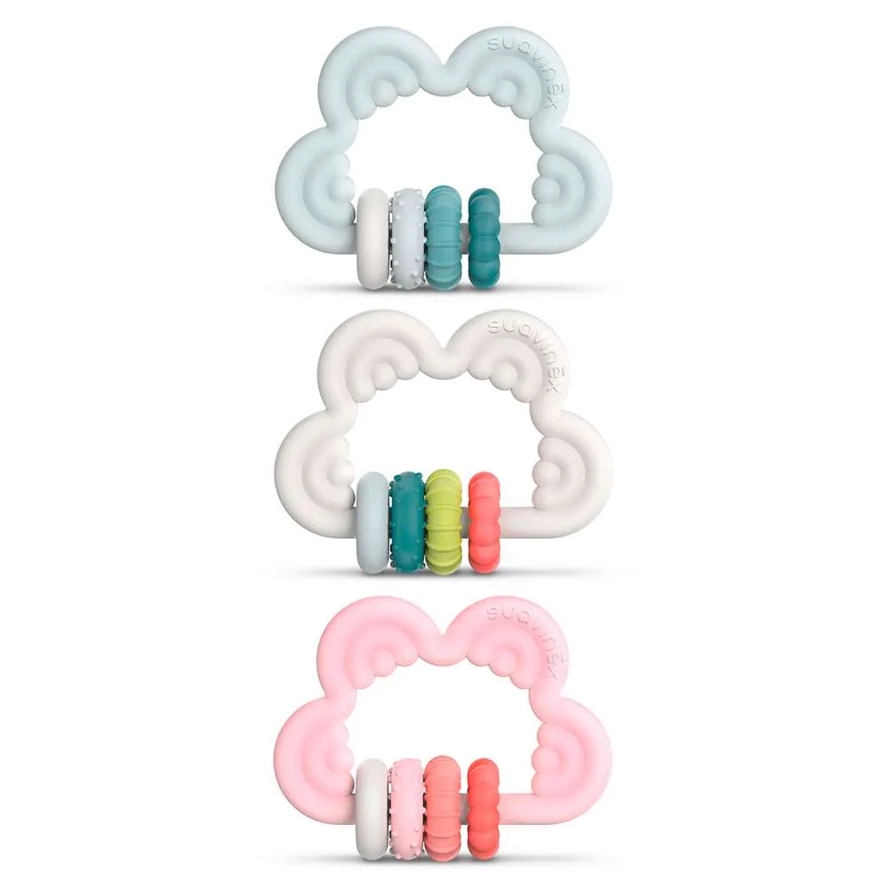 Suavinex mordedor didático de silicone com forma de nuvem +6 meses, 1 unidade