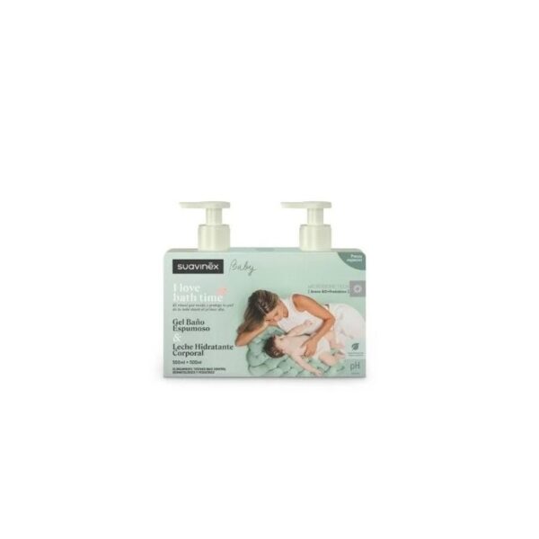 Suavinex Pack Gel für Bad 500 ml + Körpermilch 500 ml
