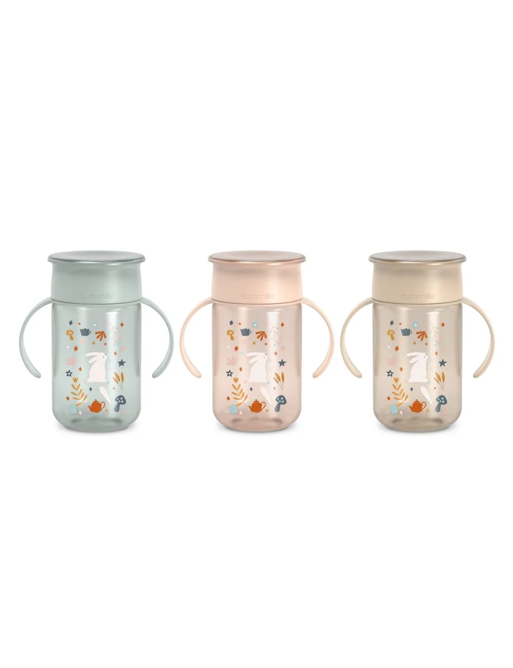 Suavinex barnmugg 360° lärande +12 m 340 ml anti-leck