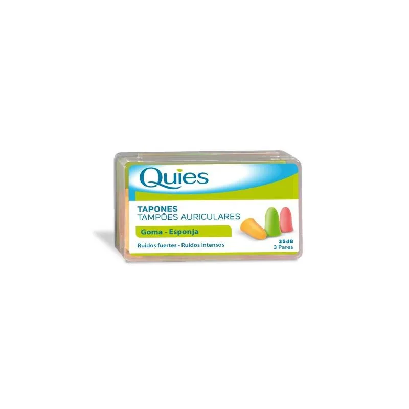 Quies gummöronproppar i fluorescerande färger, 6 enheter