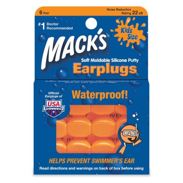 Bouchons d'oreilles en silicone pour enfants en étui