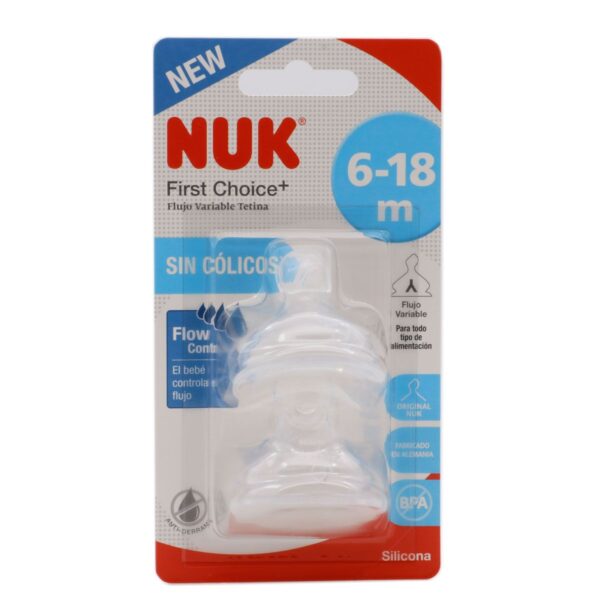 Σιλικόνη βρεφική πιπίλα αντιπυρετικά NUK First Choice μέγεθος 2 L 2 τεμάχια